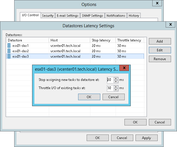 Specifying I/O Settings