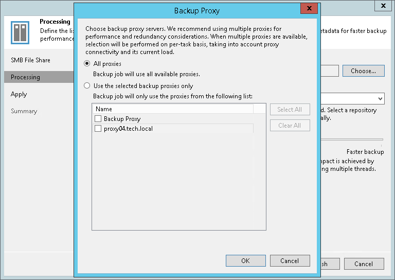 Step 4. Specify File Share Processing Settings