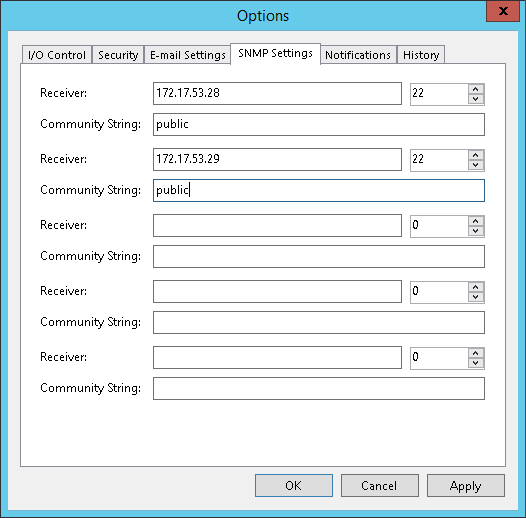 Configuring Global SNMP Settings