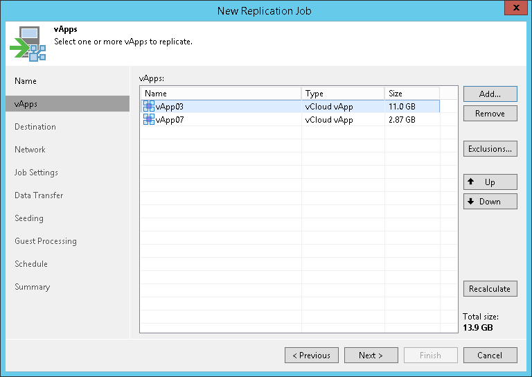 Step 5. Define vApp Processing Order