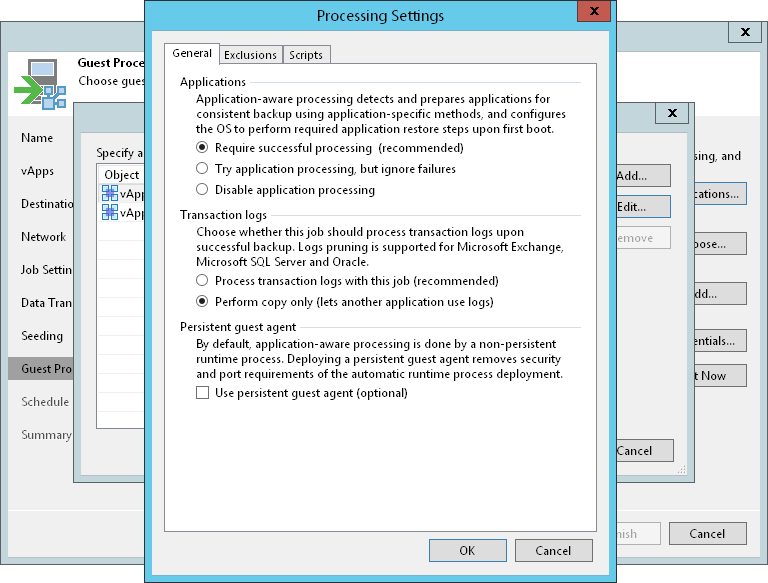 Application-Aware Processing