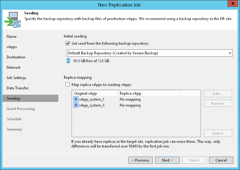 Step 11. Configure Seeding and Mapping Settings