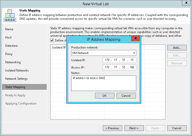 Step 9. Specify Static IP Mapping Rules