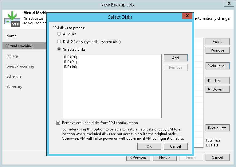 Step 4. Exclude Objects from Backup Job