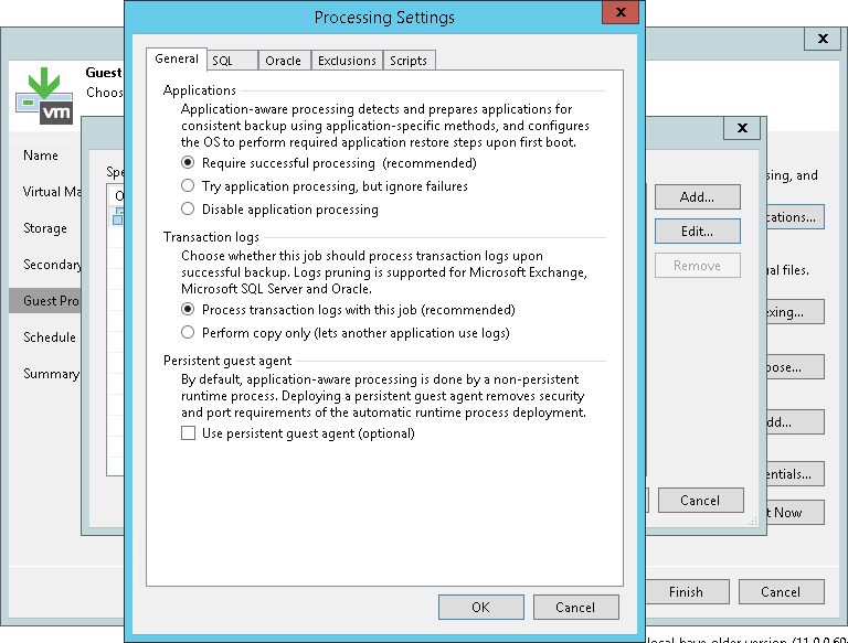 Application-Aware Processing