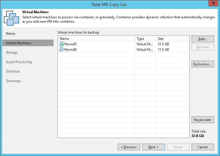 Step 3. Select VMs to Copy