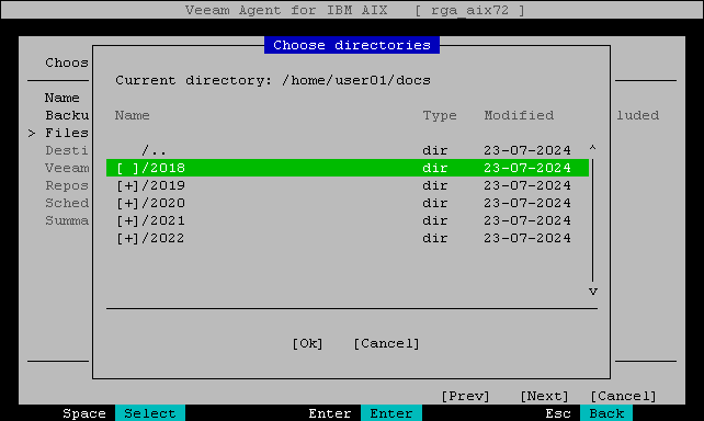 Step 4. Select Directories and Files to Back Up