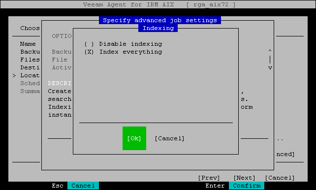 File Indexing Settings