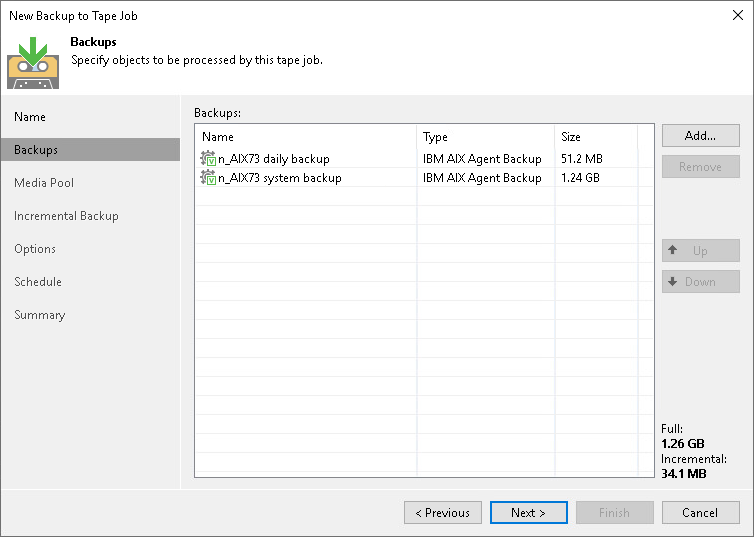 Archiving Veeam Agent Backups to Tape