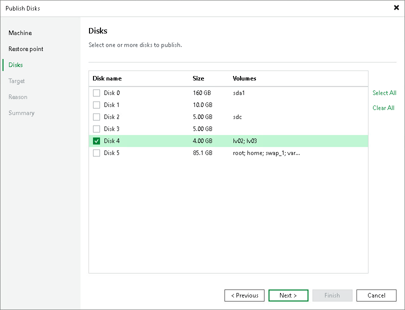 Step 4. Select Disks