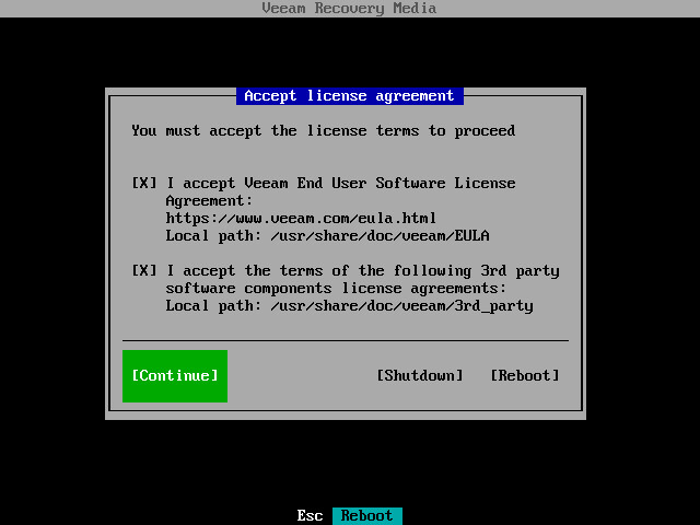 Step 1. Boot from Veeam Recovery Media