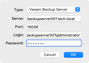 Importing Backup from Veeam Backup Repository