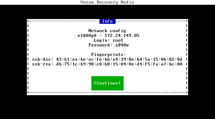 Booting from Veeam Recovery Media