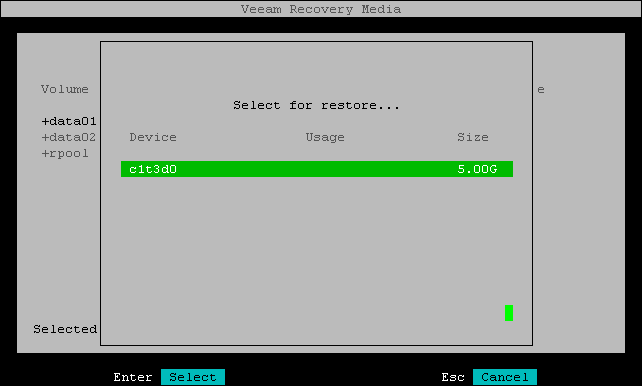 Mapping Source UFS Disks