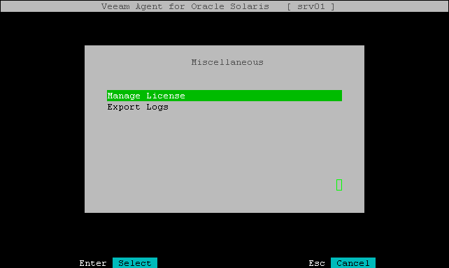 Installing License from Control Panel