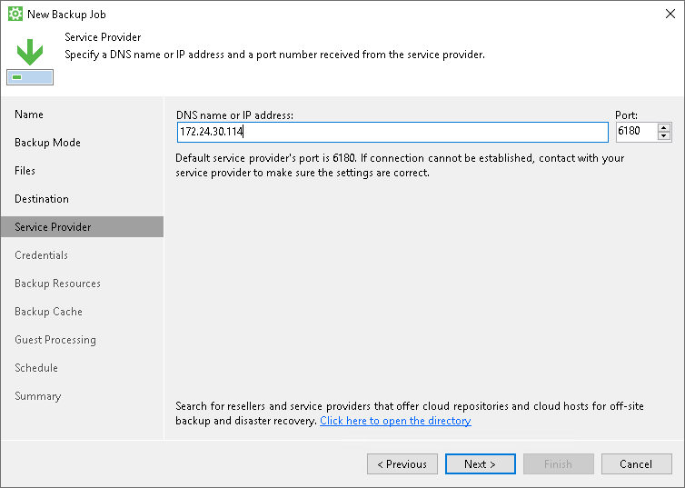 Veeam Cloud Connect Repository Settings