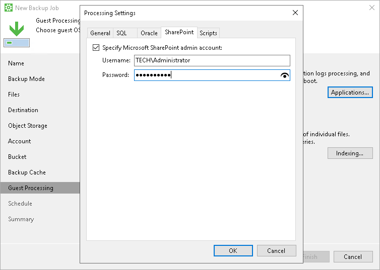 veeam backup sharepoint