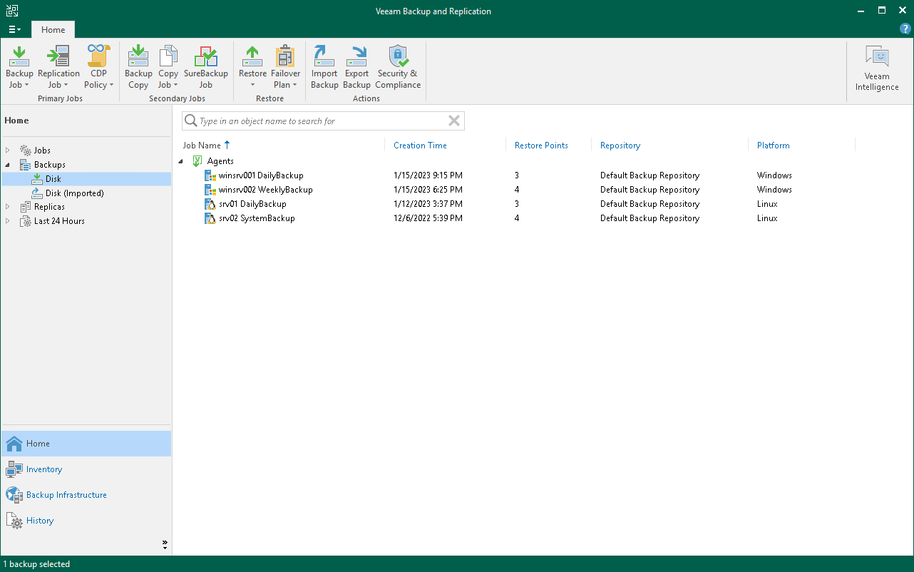 veeam backup login