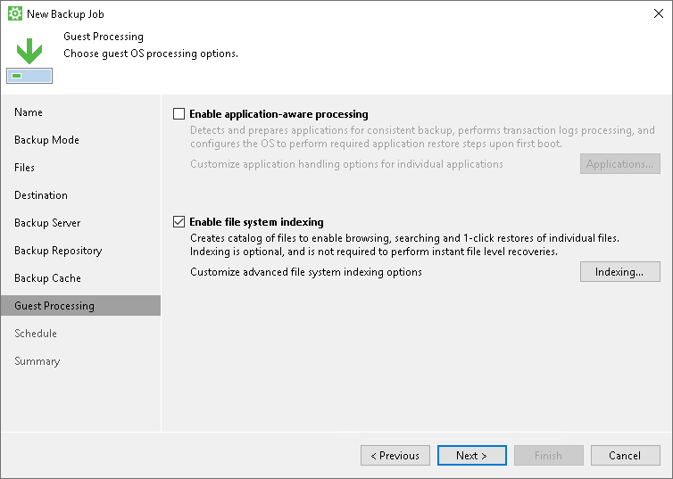 File System Indexing