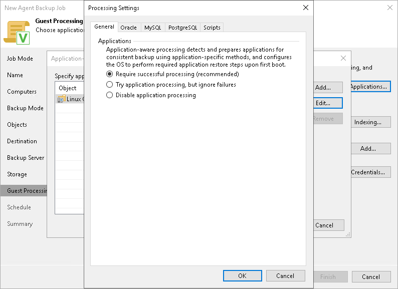 Application-Aware Processing