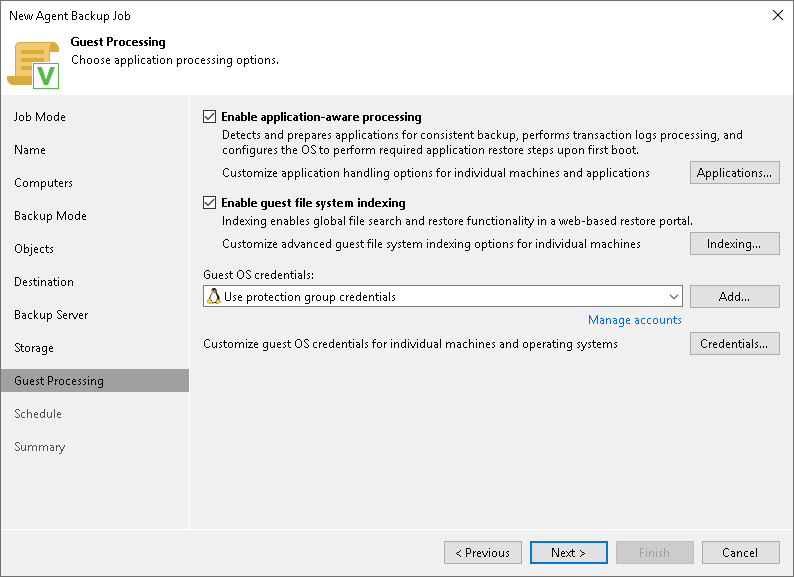 Step 11. Specify Guest Processing Settings