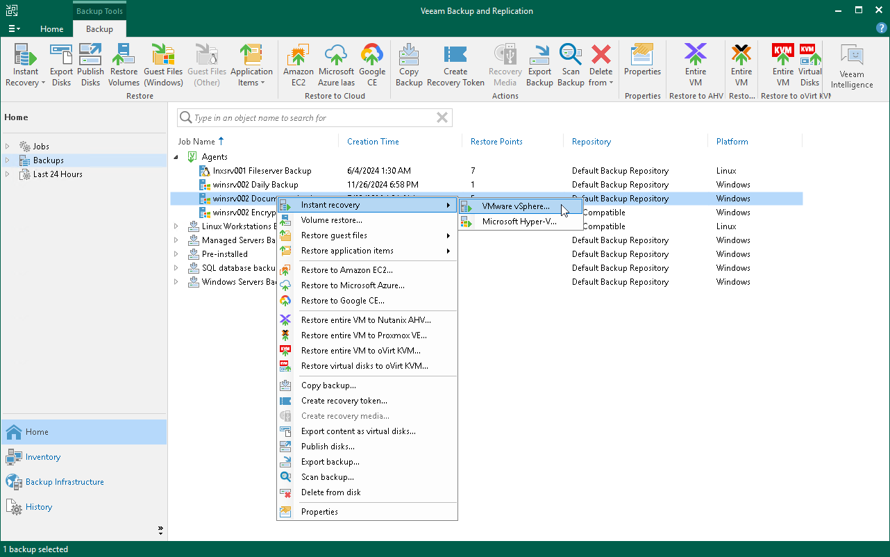 veeam backup and recovery