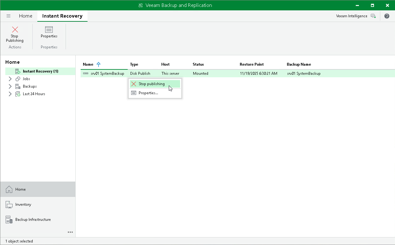 Managing Publishing Disks Session