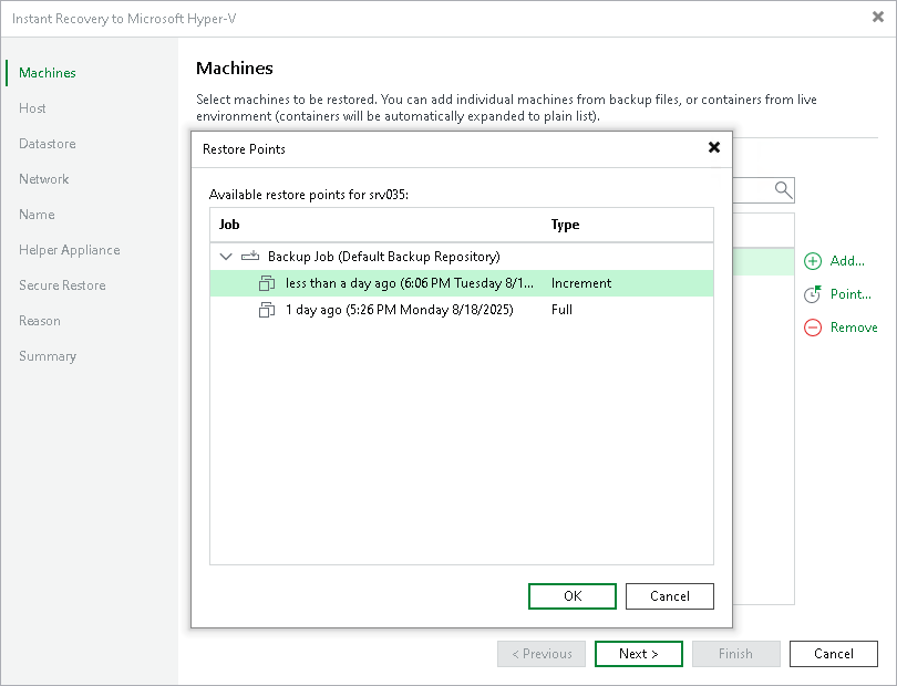 Step 3. Select Restore Points
