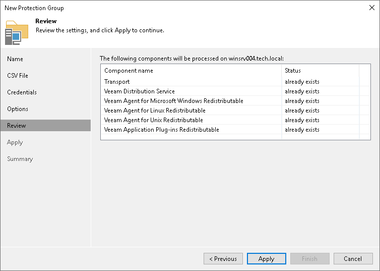 Step 7. Review Components