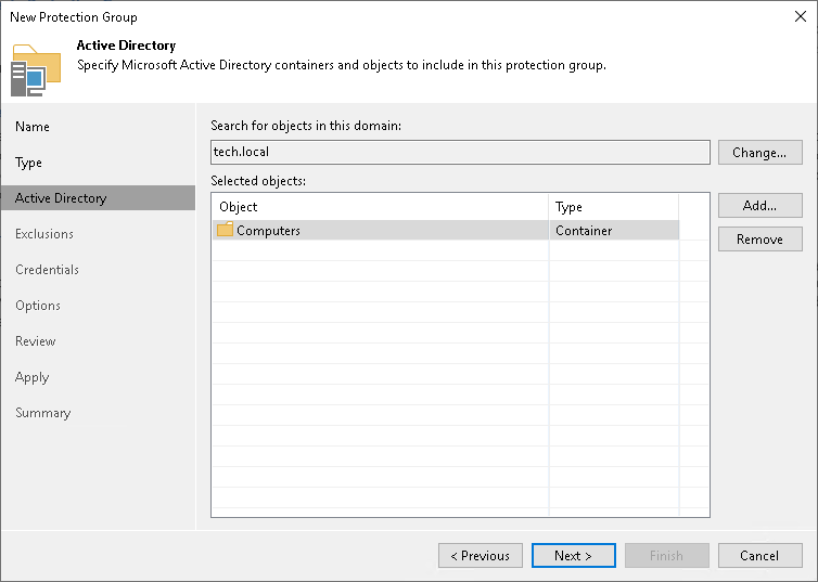 Specifying Active Directory Objects