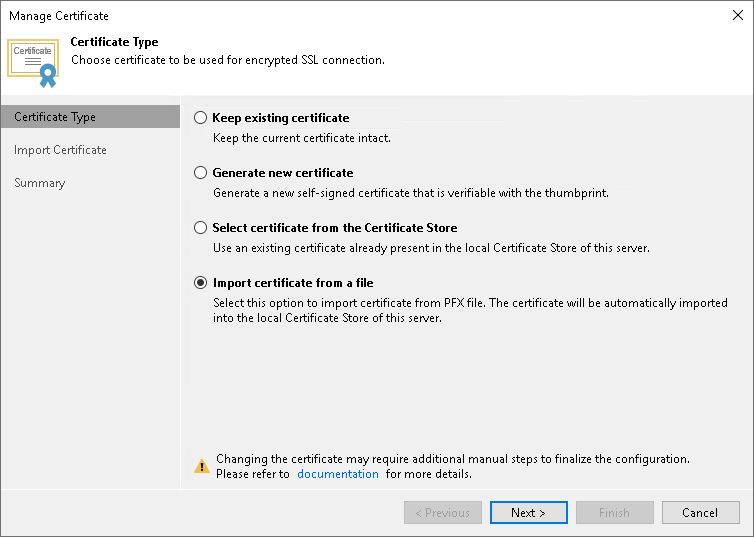 Importing Certificates from PFX Files