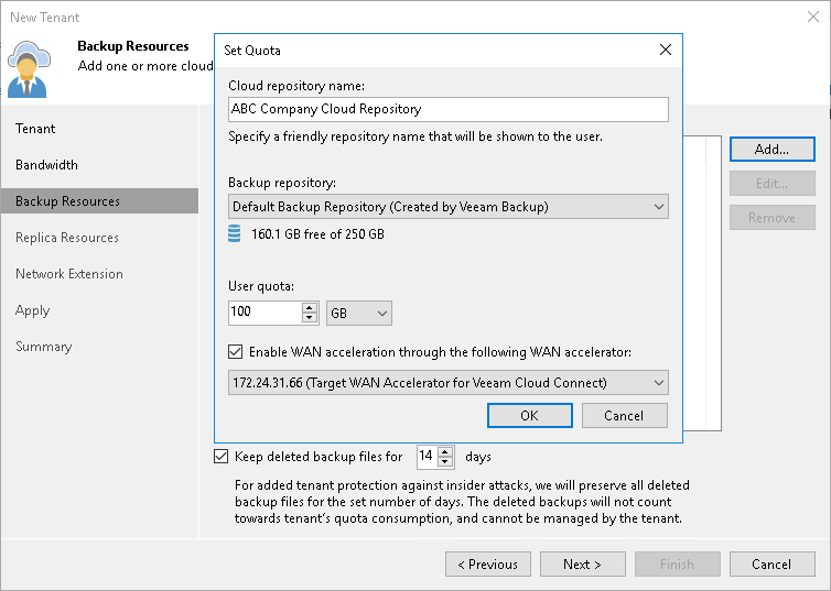 Step 4. Allocate Backup Resources