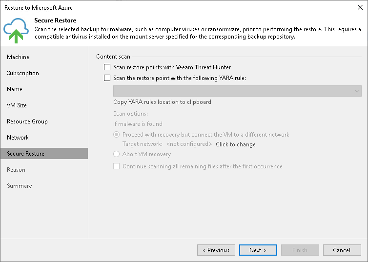 Restoring Tenant Backups to Microsoft Azure