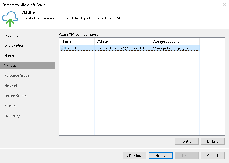 Restoring Tenant Backups to Microsoft Azure