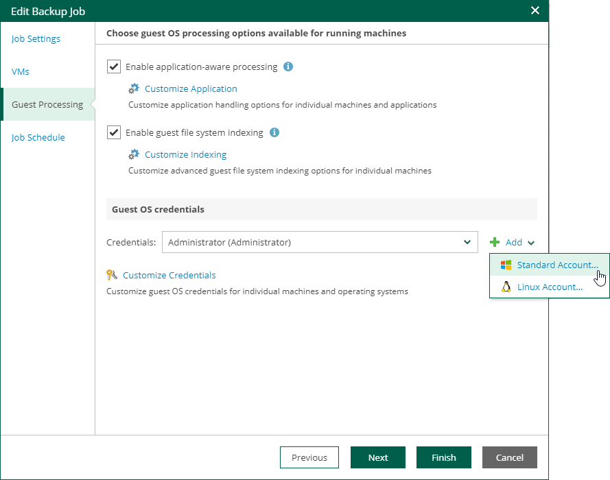 Preparing an Application-Consistent Backup