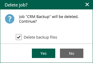 Deleting Jobs