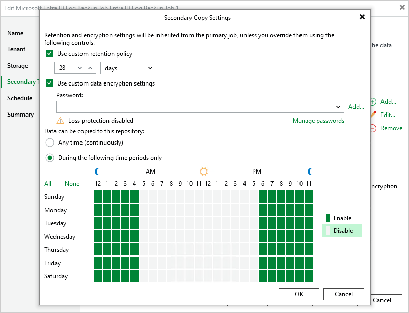 Step 5. Specify Secondary Repository Settings