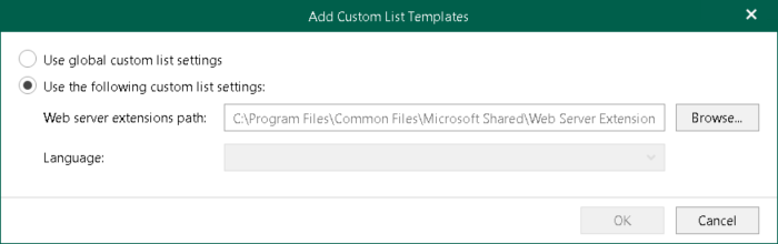 Configuring Custom Lists