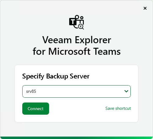 Specify Backup Server