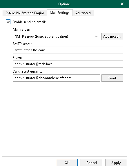 office 365 smtp settings for mac