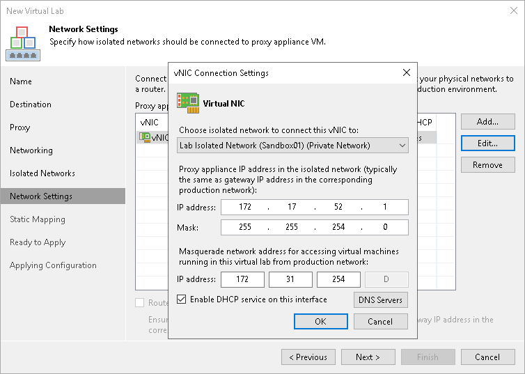 Step 7. Specify Network Settings