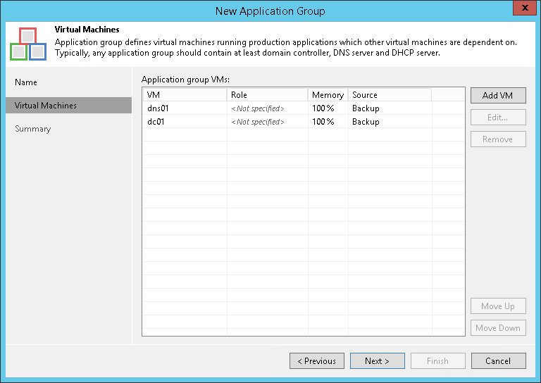 Step 3. Add VMs to Application Group