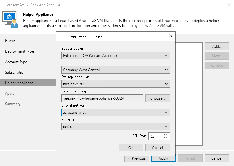 Step 5. Configuring Helper Appliance