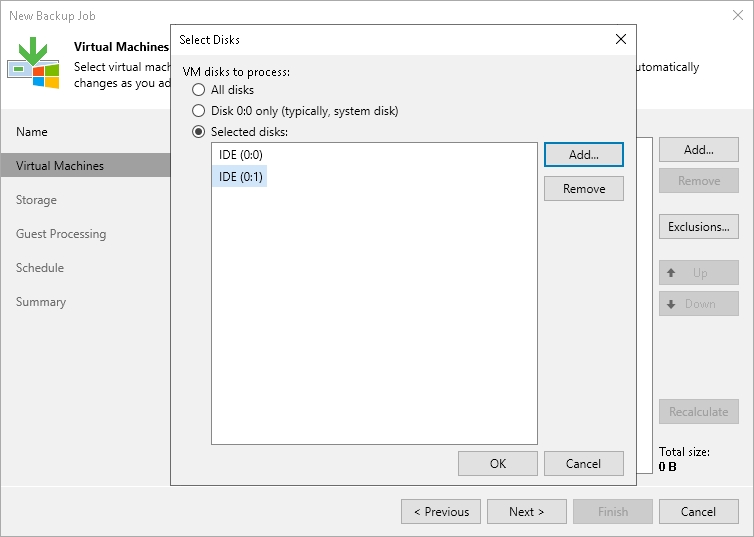 Step 4. Exclude Objects from Backup Job