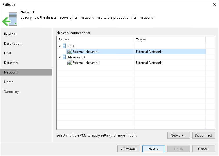 Step 6. Select Target Network