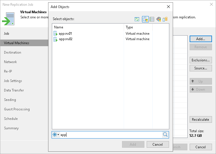 Step 3. Select VMs to Replicate