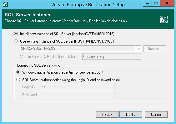 sql server 2016 express example