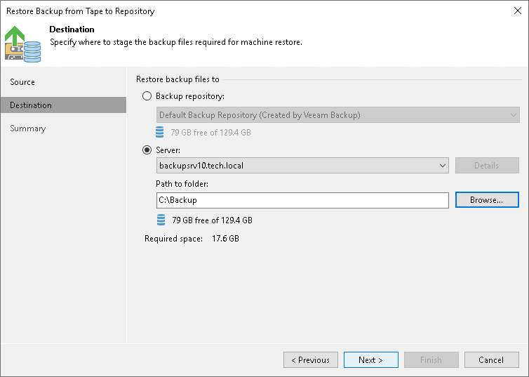 Step 4. Choose Backup Destination