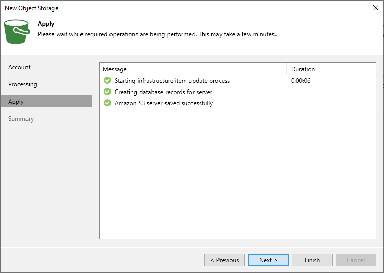 Step 4. Apply Object Storage Settings