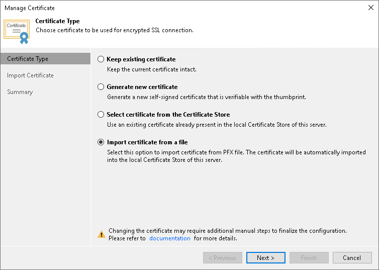 Importing Certificate from PFX Files